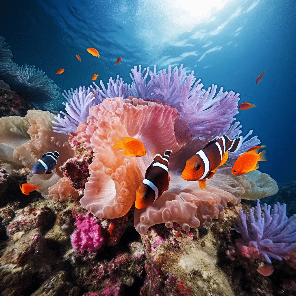 Anemones And Coral Reefs Biodiversity