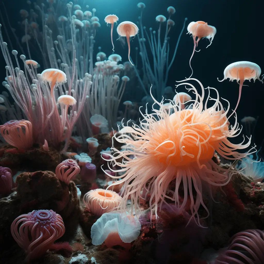 Deep sea anemones adaptations