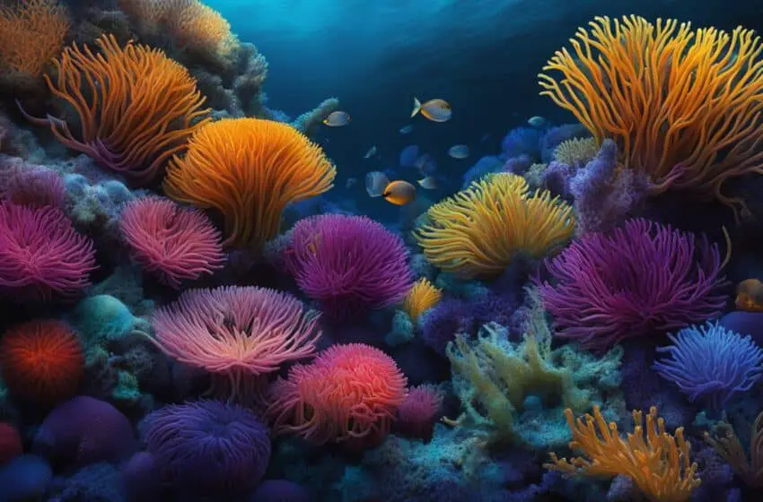 Deep sea anemones species