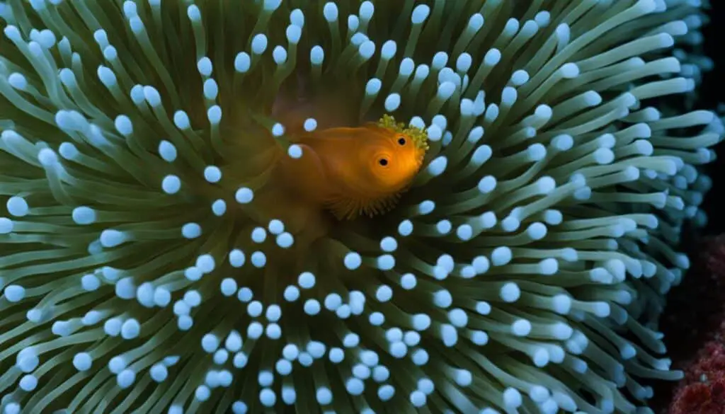 anemone feeding behavior