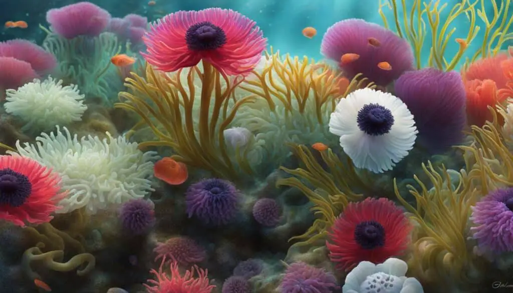 distinguishing features of anemones