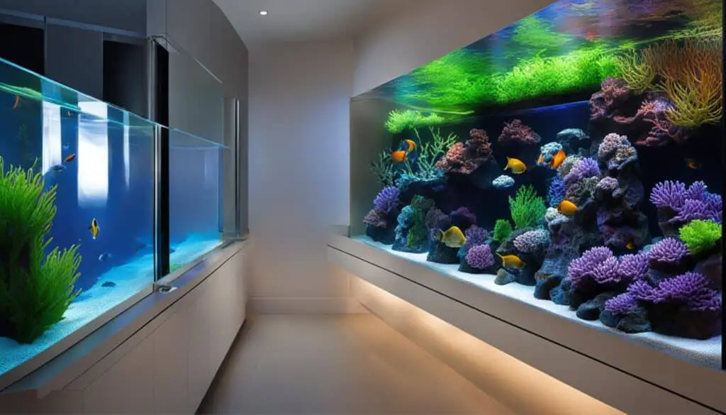 modern marine aquarium lighting