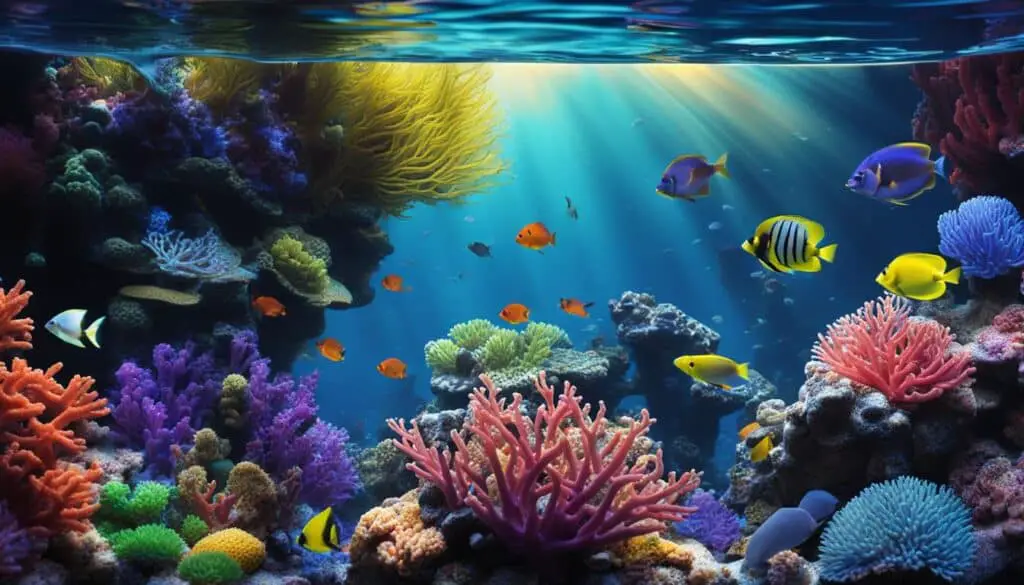 saltwater aquarium lighting intensity and spectrum