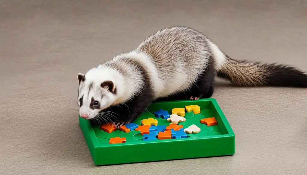 Interactive feeding activities for ferrets image