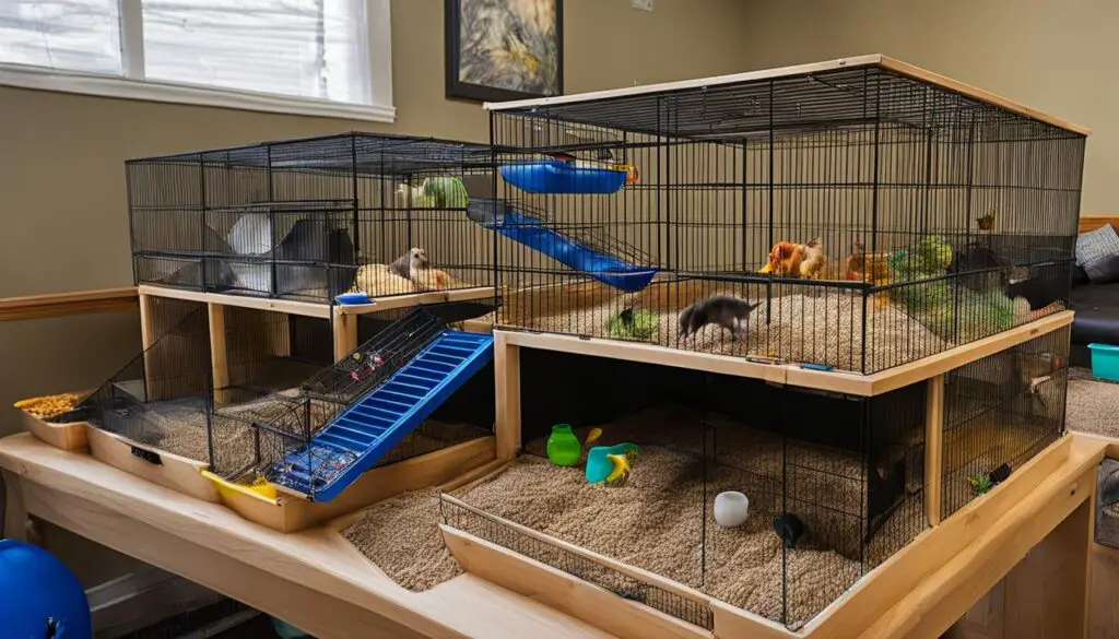spacious rat cage