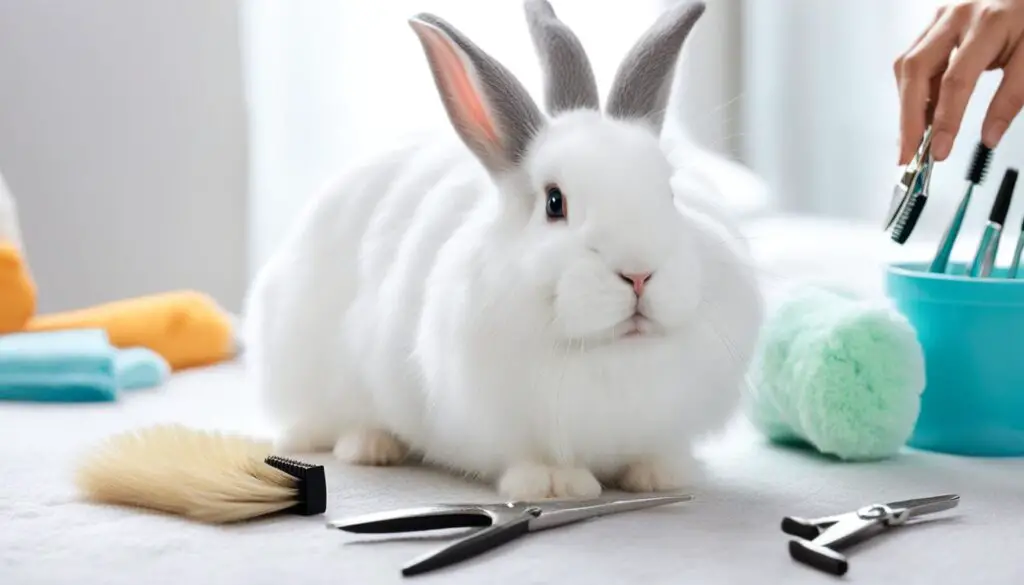 rabbit grooming routine