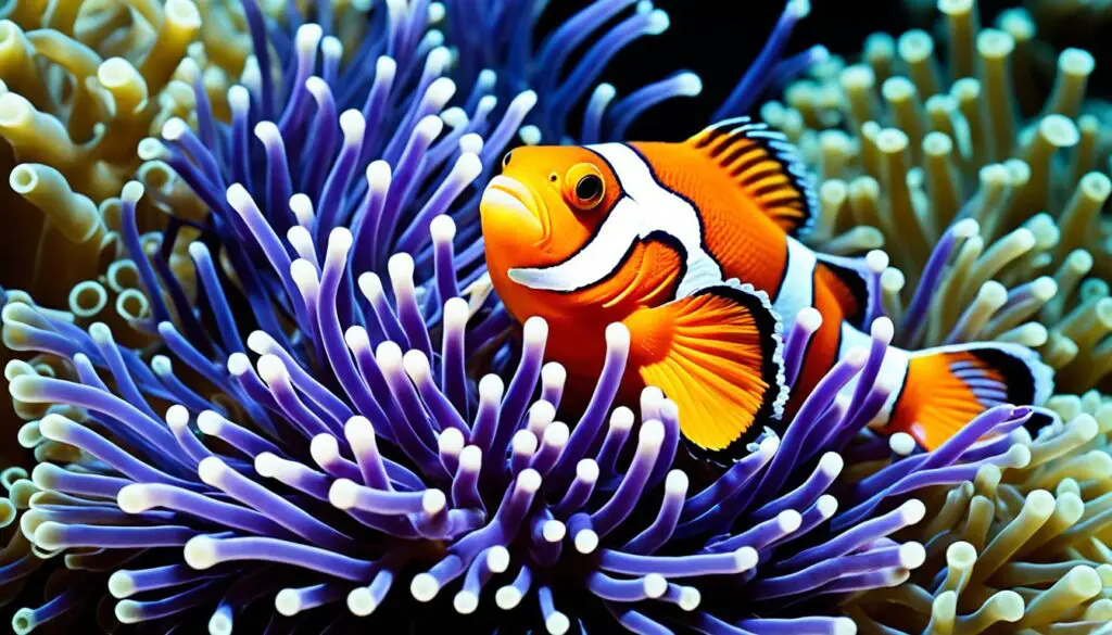 clownfish and sea anemones