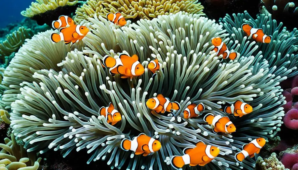 symbiotic relationship with anemones