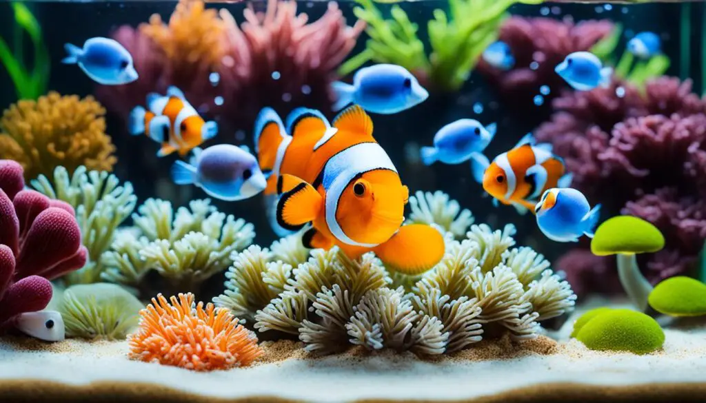 Clownfish tank algae