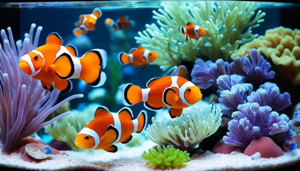 Clownfish tank growth