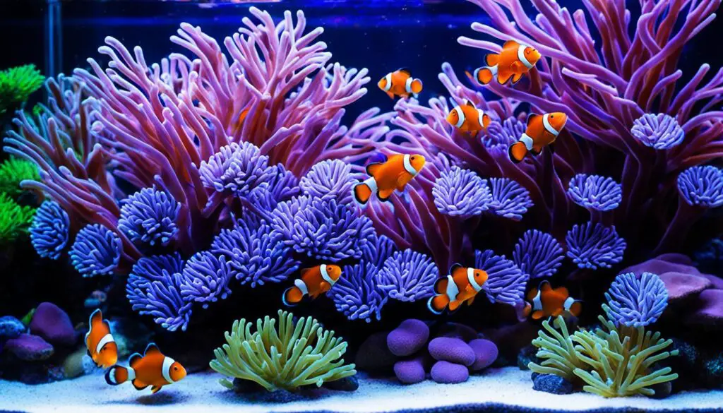 Clownfish tank inhabitants