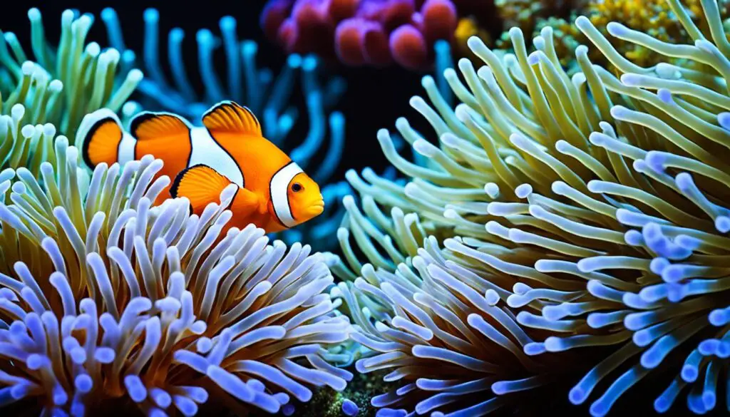 clownfish and sea anemones