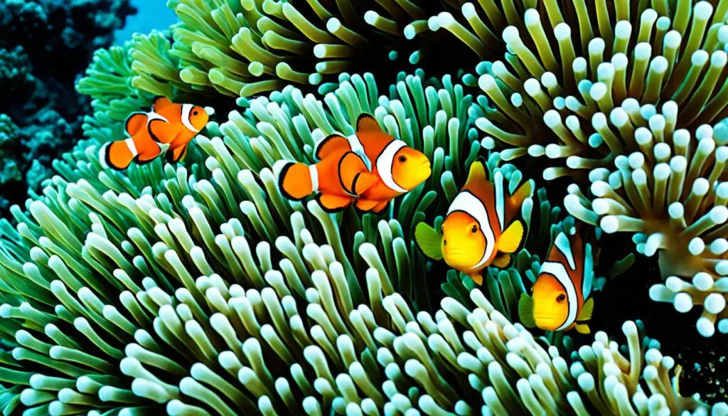 Breeding clownfish