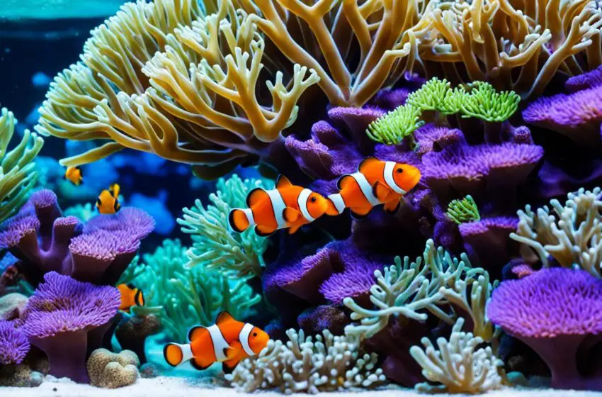 Clownfish tank coral reef conservation