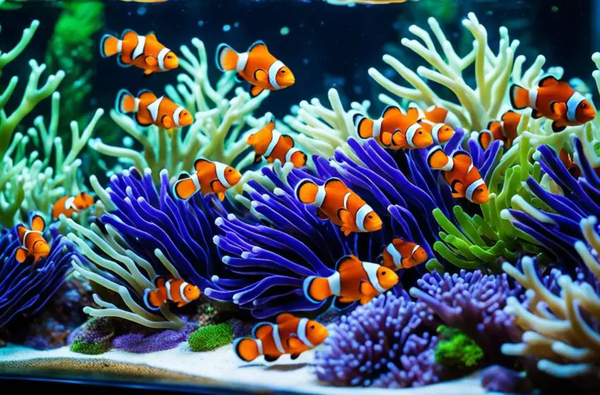 Clownfish tank marine biodiversity