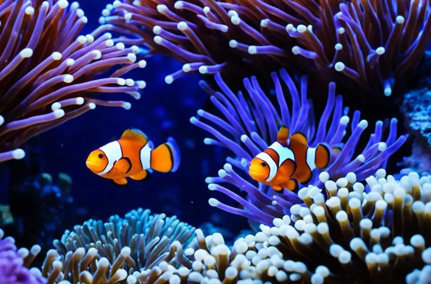 Clownfish tank marine life conservation