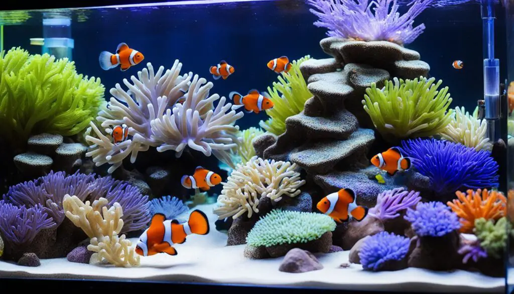 creating a clownfish tank